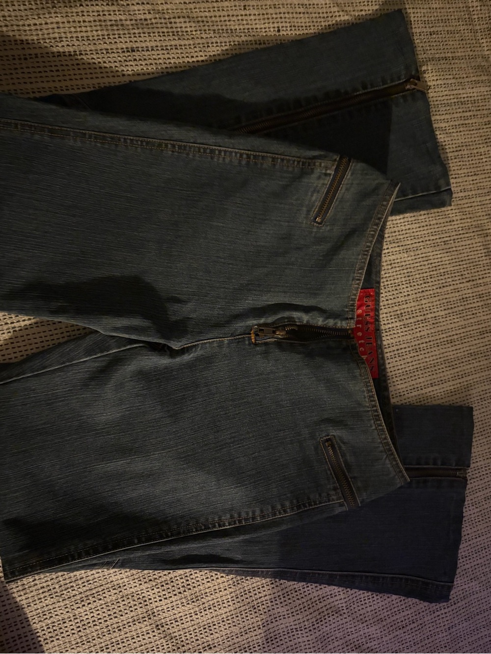 Guess Women's Dark Blue Wide-Leg Jeans